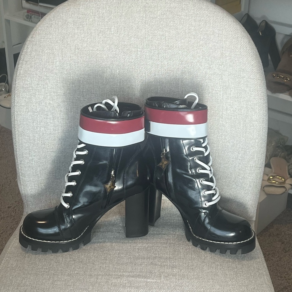 Louis Vuitton Star Trail Black Ankle Combat Boots - Picture 4 of 9